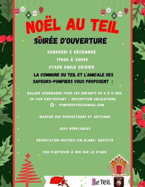 Noël au Teil - Le programme de la soirée d'ouverture