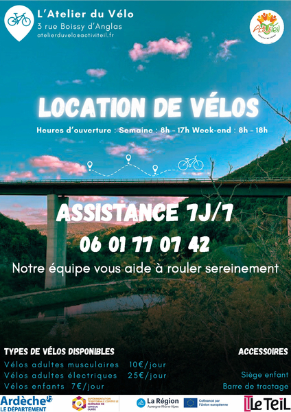 Nouveau service à l'atelier du vélo d'Activiteil !
