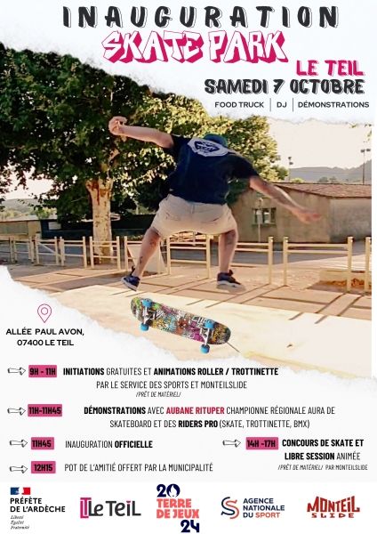 Nouveau skatepark – Une belle inauguration ouverte à tous se prépare !