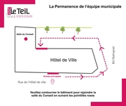 Permanence de l'équipe municipale - salle du Conseil - 3 rue de l'Hôtel de Ville