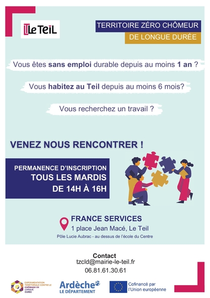 Permanences pour les inscriptions TZCLD