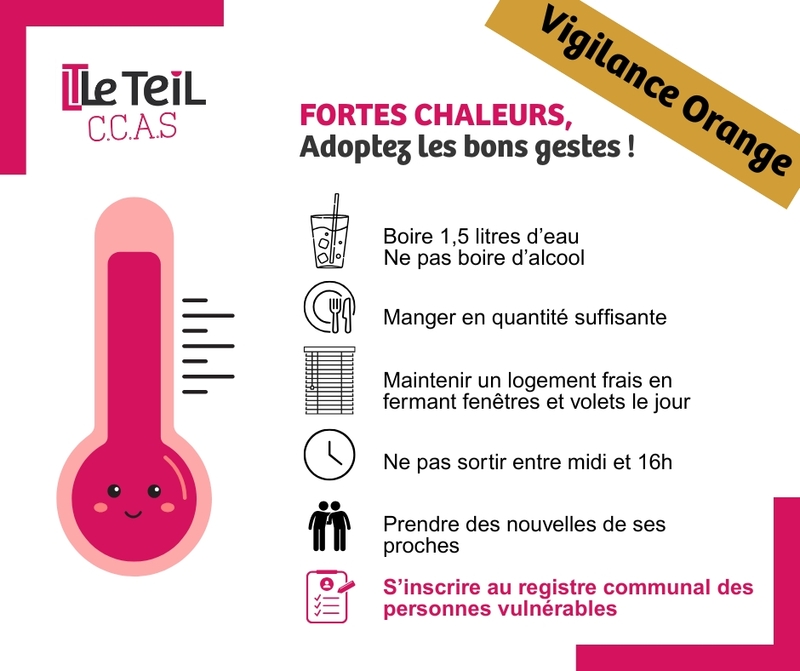 Fortes Chaleurs, adoptez les bons gestes !