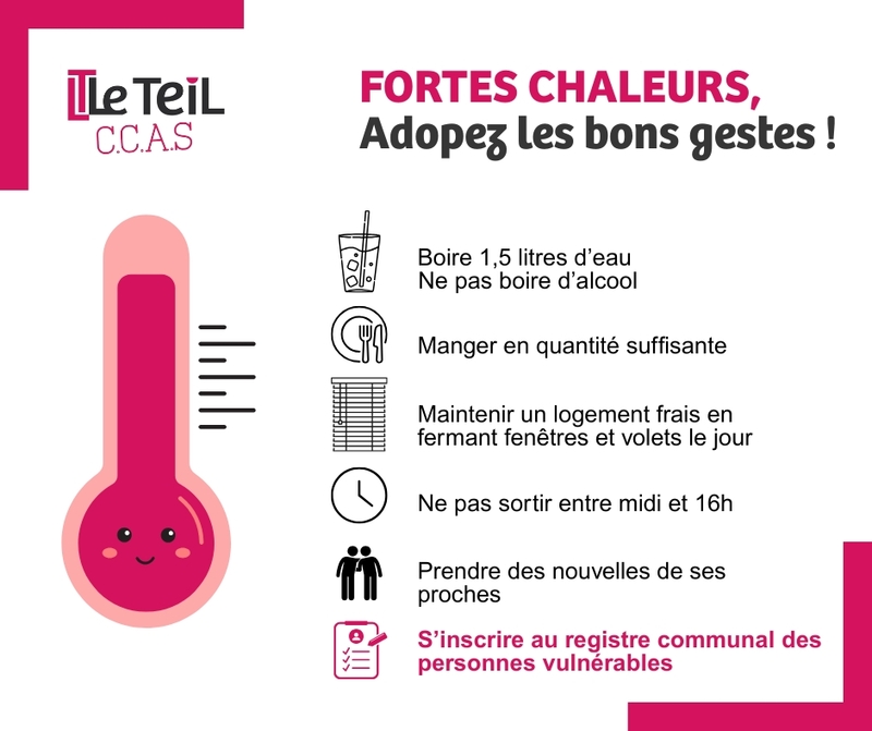 Fortes Chaleurs, adoptez les bons gestes !