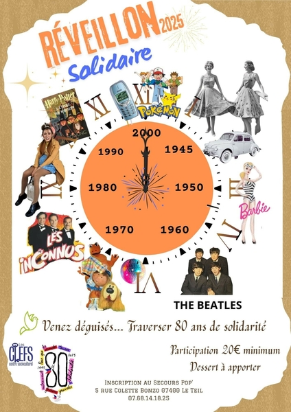 Préparez-vous pour le réveillon solidaire du 31 décembre !