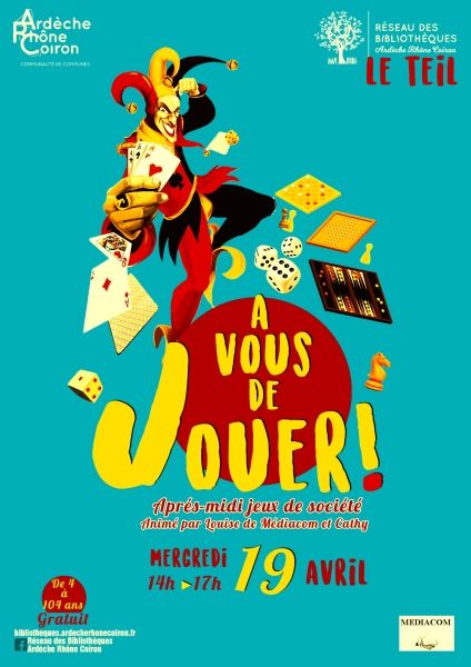 près-midi jeux de société - Médiathèque
