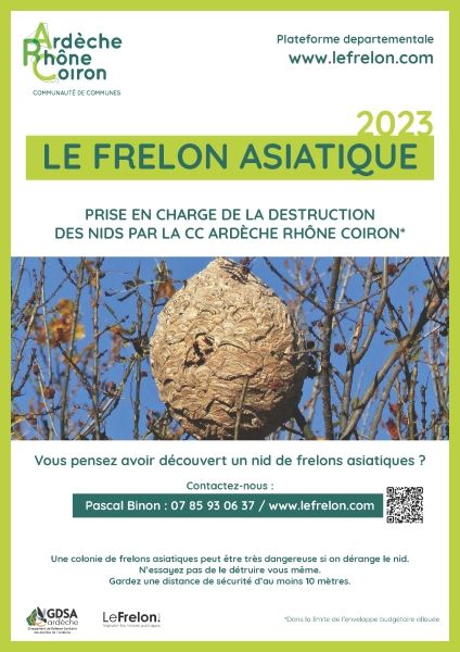 Prise en charge de la destruction du frelon asiatique