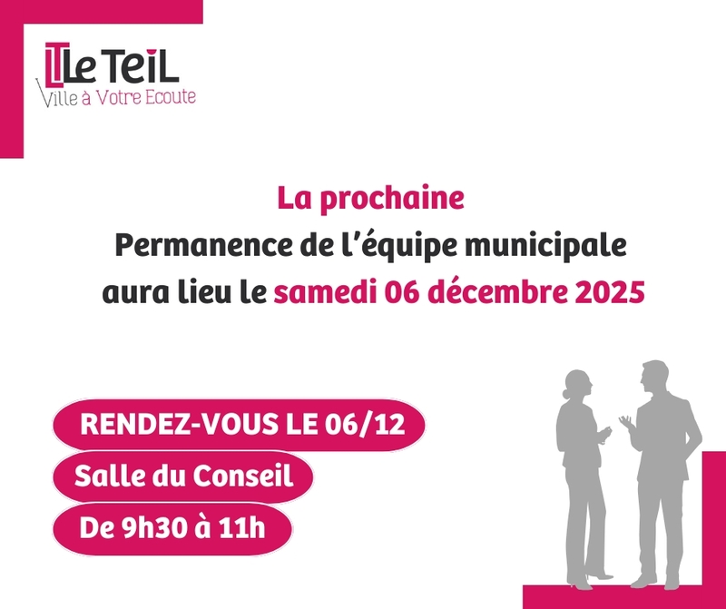Permanence de l'Equipe Municipale