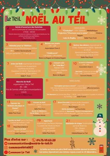 Programme de Noël