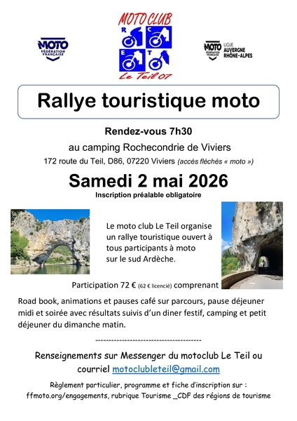 Rallye Touristique à moto