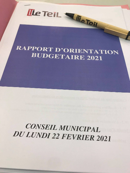 Rapport d'orientation budgétaire 2021