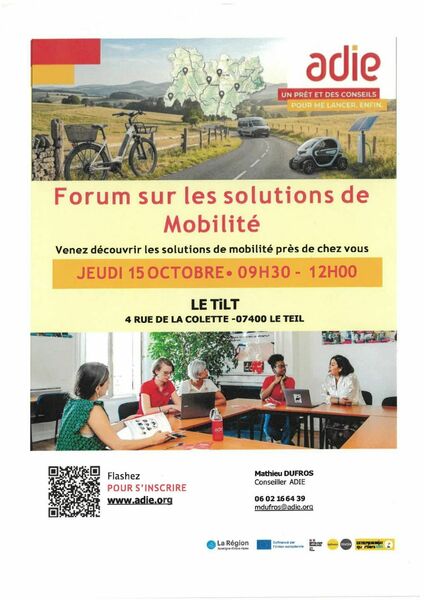 Forum sur les solutions de mobilité