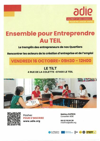 Ensemble pour entreprendre au Teil