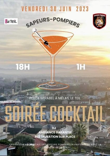 Soirée cocktail par l’amicale des pompiers