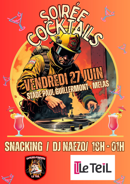 Soirée cocktails par l'Amicale des Sapeurs-Pompiers
