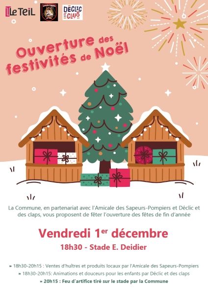 Soirée d’ouverture des festivités de Noël – Le programme !