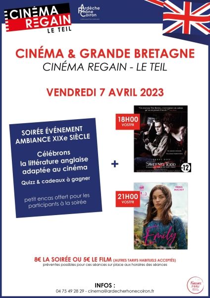 Soirée littérature anglaise du XIXème - Cinéma Regain