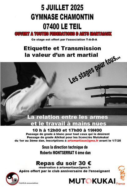 Stage pour tous : la valeur d'un art martial