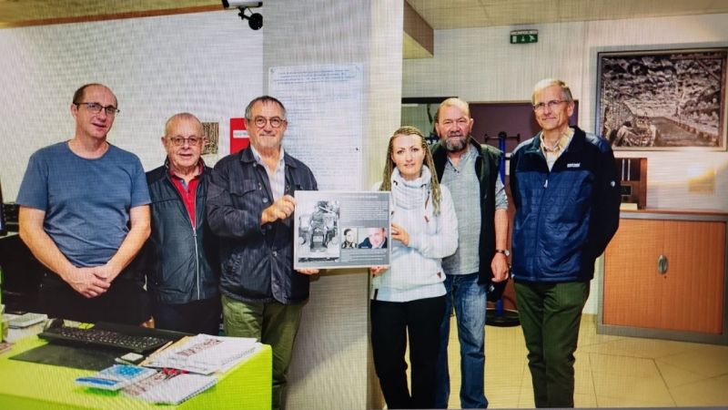 Svitlana Rizzo, membre de la Commission des Villes Jumelées à Raunheim en visite au Musée de la Résistance et de la Déportation en Ardèche.jpeg