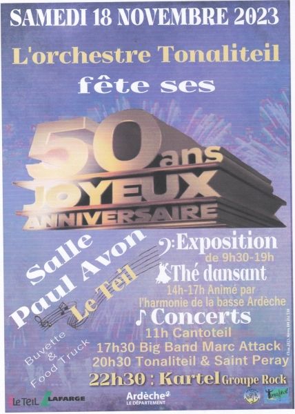TONALITEIL FETE SES 50 ANS