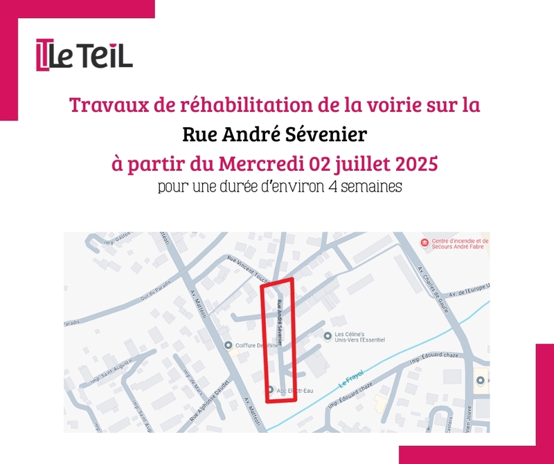 Info Travaux du Chemin du Cadran Solaire + Rue André Sévenier