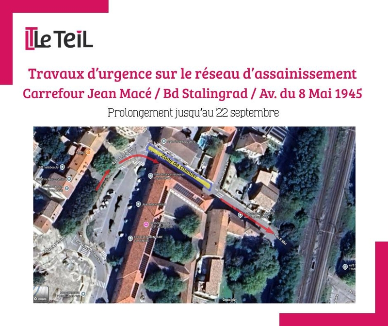 Travaux sur l’Avenue du 8 mai – Point d’avancement