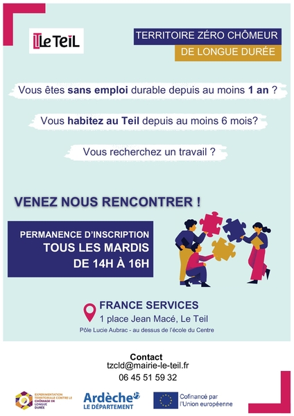 Permanences pour les inscriptions TZCLD