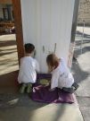 Une fresque à l'école de Mélas