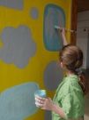 Une fresque à l'école de Mélas
