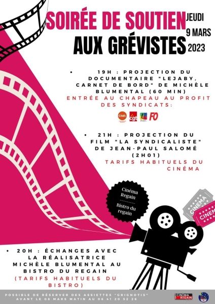 Une soirée de soutien aux grévistes