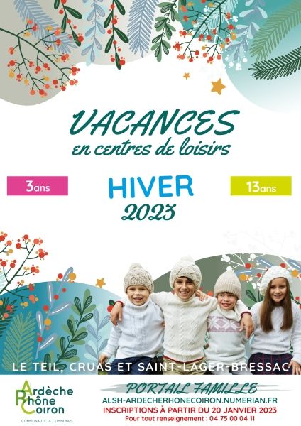 Vacances en Centres de Loisirs - Hiver 2023