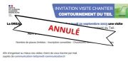 ANNULE - Visite du chantier du contournement du Teil - 21 septembre 2023