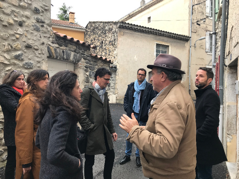 Visite de Sabine Baillarguet -Chef de projet opérations d'aménagement prioritaires